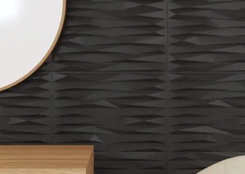 Panouri de perete 24 buc. negru 50x50 cm XPS 6 m² piatră - 4/5