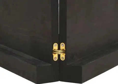 Raft de perete maro închis lemn masiv stejar tratat - 4/5