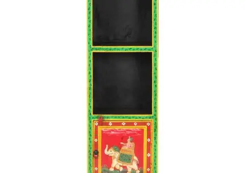 Dulap înalt vopsit manual, 40x30x120 cm, lemn masiv de mango - 3/5