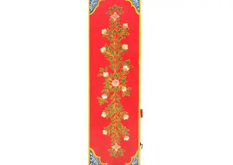 Dulap înalt vopsit manual, 40x30x120 cm, lemn masiv de mango - 4/5