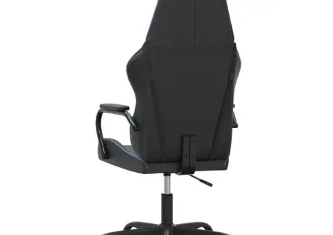 Scaun de jocuri, negru și albastru, piele ecologică - 5/5