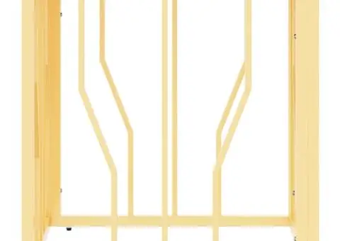 Măsuță de cafea, auriu, oțel inoxidabil și lemn masiv reciclat - 4/5