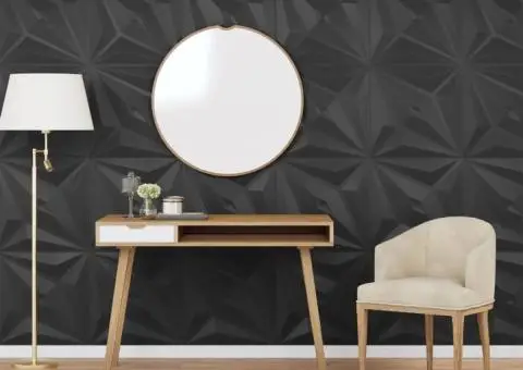 Panouri de perete 48 buc. negru 50x50 cm XPS 12 m² stea - 1/5