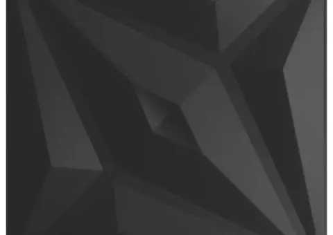 Panouri de perete 48 buc. negru 50x50 cm XPS 12 m² stea - 2/5