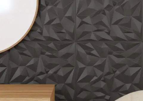 Panouri de perete 48 buc. negru 50x50 cm XPS 12 m² ametist - 4/5