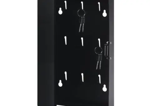 Casetă pentru chei cu tablă magnetică, negru, 30 x 20 x 5,5 cm - 3/5