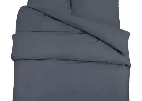 Set cu husă de pilotă, antracit, 200x220 cm, microfibră - 2/5