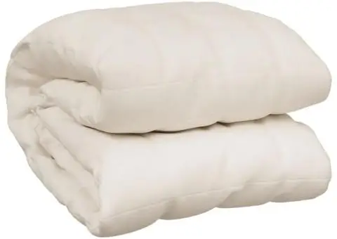 Pătură grea, crem deschis, 140x200 cm, 10 kg, material textil - 2/5