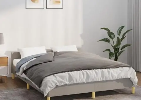 Pătură grea cu husă, gri, 135x200 cm, 6 kg, material textil - 1/5