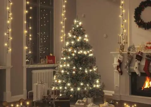 Instalație lumini 2000 leduri interior/exterior alb cald 200 m - 1/5