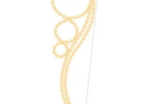 Șir de lumini în formă de bilă 4 buc. alb cald 111,5x35x4,5 cm - 4/5