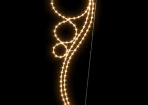 Șir de lumini în formă de bilă 4 buc. alb cald 111,5x35x4,5 cm - 5/5