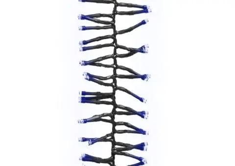 Instalație tip cluster cu 2000 LED-uri, albastru, 17 m, PVC - 3/5