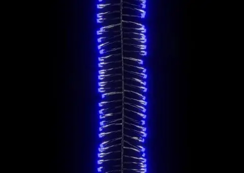 Instalație tip cluster cu 2000 LED-uri, albastru, 17 m, PVC - 5/5