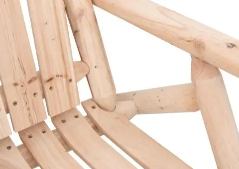 Set mobilier de grădină, 3 piese, lemn masiv de molid - 3/5