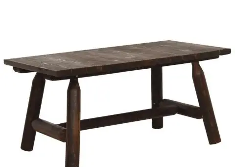 Set mobilier de grădină, 3 piese, lemn masiv de molid - 4/5