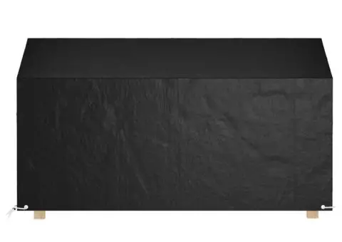 Huse bancă grădină 2 buc 8 ocheți, 190x70x70/88 cm, polietilenă - 2/5