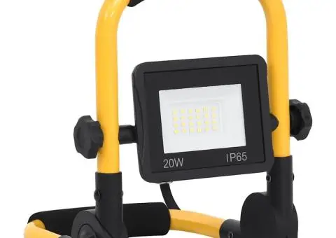 Proiector cu LED și mâner, alb cald, 20 W - 4/5