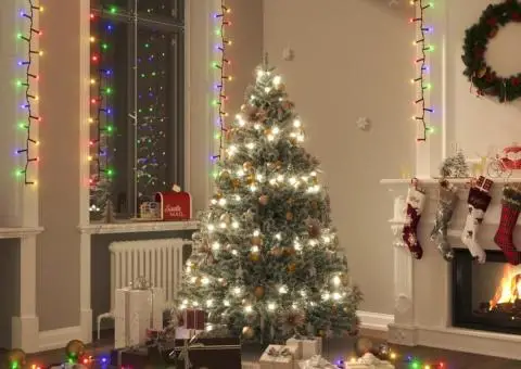 Instalație compactă cu 2000 LED-uri, multicolor, 45 m, PVC - 1/5