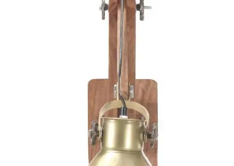 Lampă de perete, stil industrial, alamă, rotund, E27 - 5/5