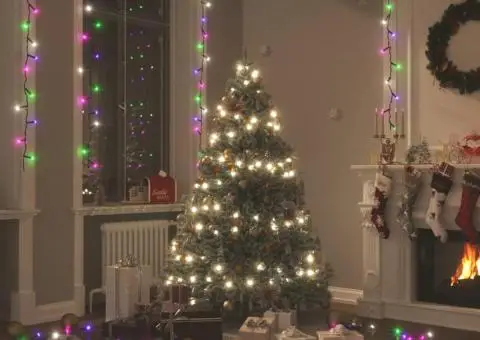 Instalație cu 400 LED-uri, pastel multicolor, 40 m, PVC - 1/5