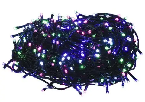 Instalație cu 400 LED-uri, pastel multicolor, 40 m, PVC - 2/5