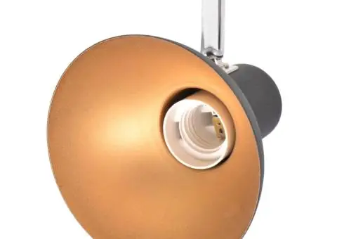 Lustră pentru 4 becuri E27, negru și auriu - 5/5