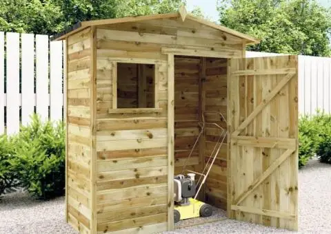 Șopron de grădină pentru depozitare, lemn de pin tratat - 1/5