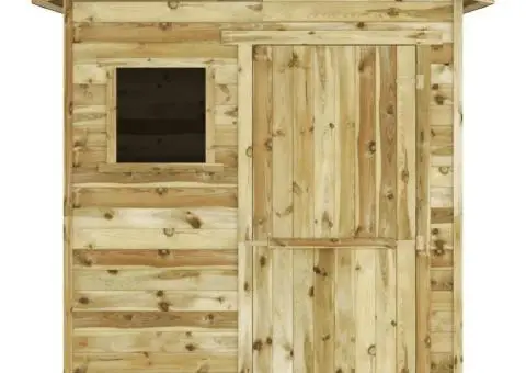 Șopron de grădină pentru depozitare, lemn de pin tratat - 3/5