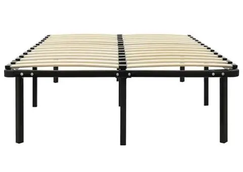 Cadru de pat, negru, 160 x 200 cm, metal - 3/5