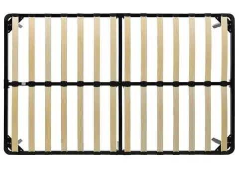 Cadru de pat, negru, 160 x 200 cm, metal - 5/5