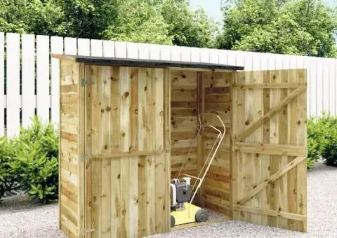 Șopron unelte grădină, lemn pin impregnat, 182 x 76 x 175 cm - 1/5