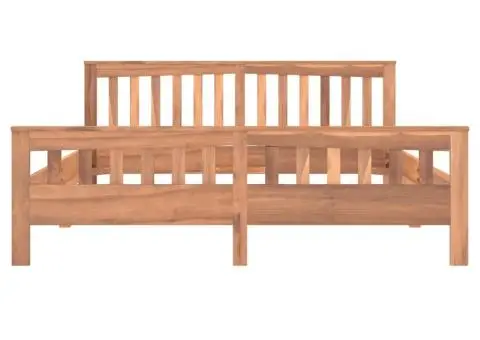 Cadru de pat, 160x200 cm, lemn masiv de tec - 4/5