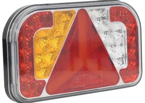 Lumini pentru remorcă, 2 buc., roșu, bec LED 12 V, 24x5x14,5 cm - 3/5