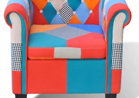 Fotoliu cu model Patchwork, material textil - 2/5