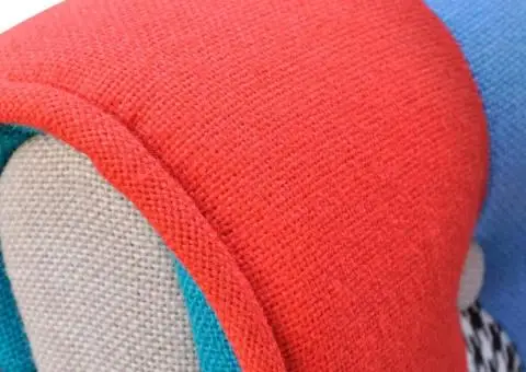 Fotoliu cu model Patchwork, material textil - 4/5