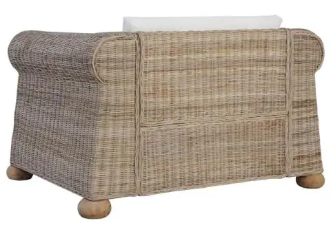 Fotoliu cu perne, culoare naturală, ratan - 5/5