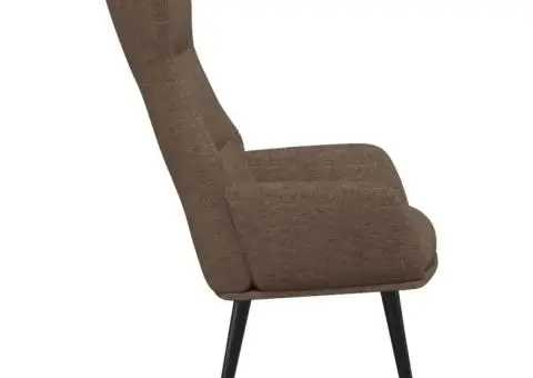 Scaun de relaxare, gri taupe, material textil - 4/5