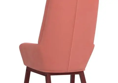 Scaun de relaxare, roz, catifea - 5/5