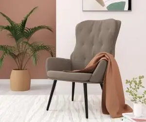 vidaXL Scaun de relaxare, gri deschis, catifea