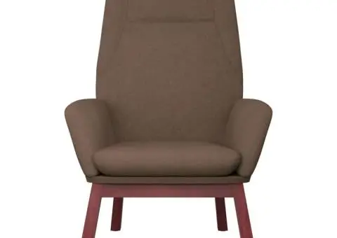 Scaun de relaxare, gri taupe, material textil - 3/5