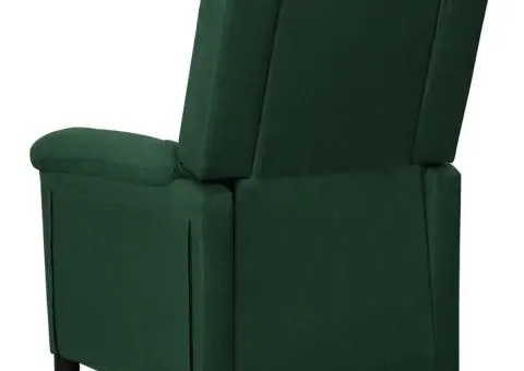 Fotoliu rabatabil, verde închis, material textil - 5/5