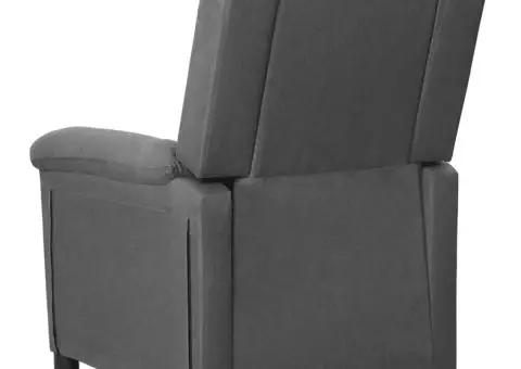 Fotoliu rabatabil, gri deschis, material textil - 5/5