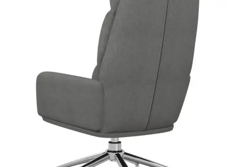 Scaun de relaxare, gri deschis, material textil - 5/5