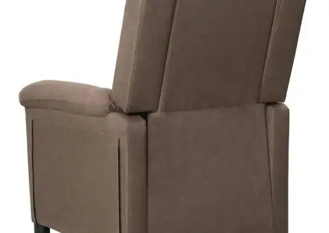 Fotoliu rabatabil, gri taupe, material textil - 5/5