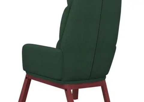 Scaun de relaxare, verde închis, material textil - 5/5
