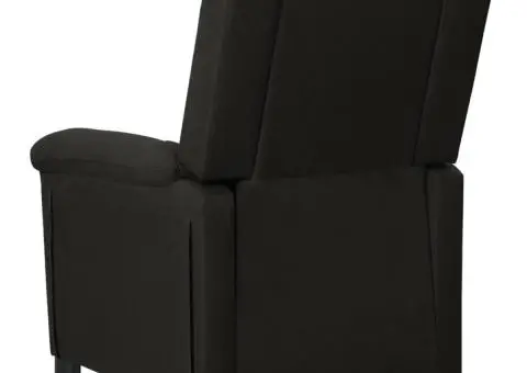 Fotoliu cu ridicare, negru, material textil - 5/5