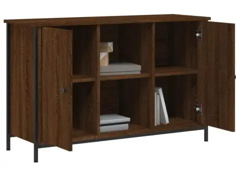 Comodă TV, stejar maro, 100x35x65 cm, lemn compozit - 4/5