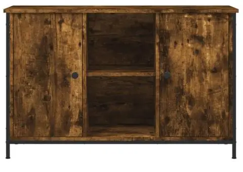 Comodă TV, stejar fumuriu, 100x35x65 cm, lemn compozit - 5/5