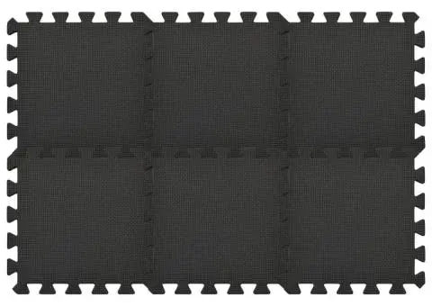 Saltele de exerciții, 54 buc., negru, spumă EVA, 4,86 ㎡ - 3/5